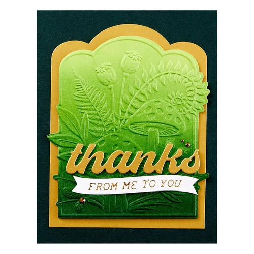 Spellbinders 3D Embossing Folder From Sealed 3D Botanicals-Mushrooms From Me To You 5A0028M0-1GBP5