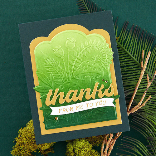 Spellbinders 3D Embossing Folder From Sealed 3D Botanicals-Mushrooms From Me To You - 5A0028M0-1GBP5