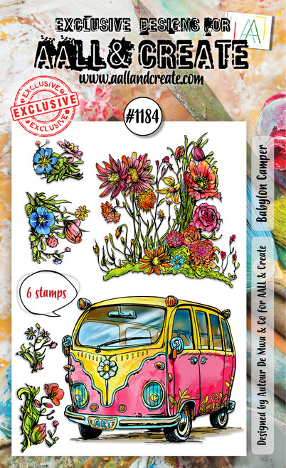 AALL And Create A6 Photopolymer Clear Stamp Set-Babylon Camper 5A0027FF-1G9RL - 5060979166812