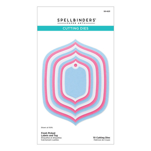 Spellbinders Etched Dies From The Sealed 3D Botanicals-Fresh Picked Labels And Tag - 5A0028M5-1GBP9 - 810146541271