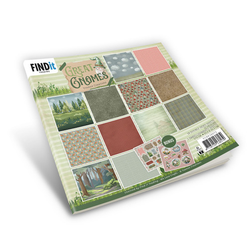 Find It Trading Yvonne Creations Paper Pack 8"X8" 18/Pkg-Design, Great Gnomes 5A0028N9-1GBQ2 - 8718715138179