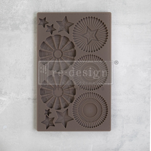 Prima Marketing Re-Design Mould 5"X8"X8mm-Red, White, And Blue MOULD-1GBQ6 - 655350671693