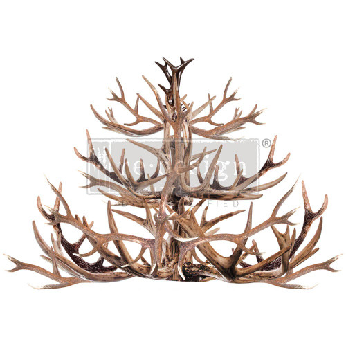 Prima Re-Design Decor Transfers-Antler Chandelier 5A00289F-1GBC2 - 655350669843