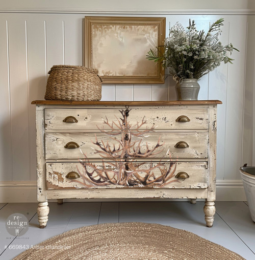 Prima Re-Design Decor Transfers-Antler Chandelier - 5A00289F-1GBC2