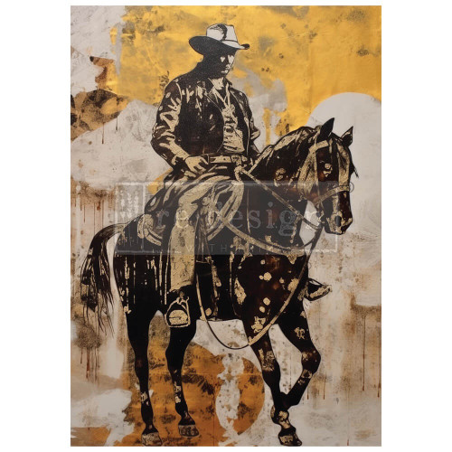 Prima Re-Design A1 Decoupage Fiber-Cowboy Cavalry - 5A002895-1GBC3 - 655350669812