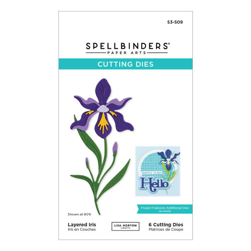 Spellbinders Etched Dies By Lisa Horton-Layered Iris, Spotlight Frames & Florals 5A0028LP-1GBN4 - 810146544067