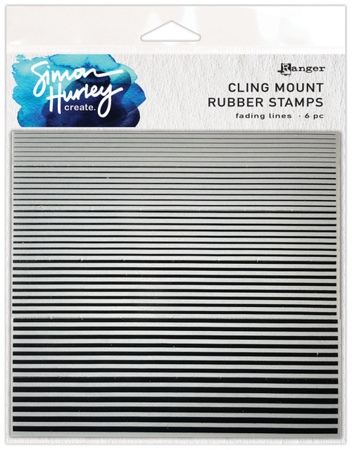 Simon Hurley create. Background Stamp 6"X6"-Fading Lines - 5A0027F6-1G9R3 - 789541086017