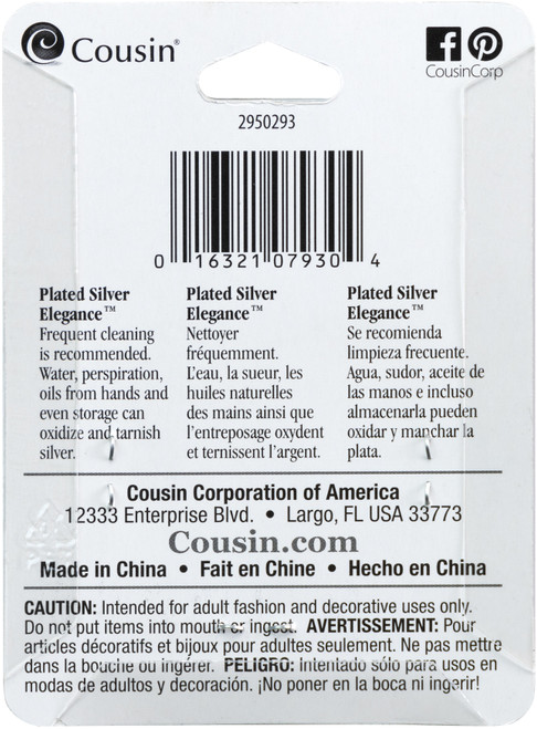 CousinDIY Plated Silver Elegance Metal Findings-5mm Rondelle Bead 12/Pkg - 5A002F7Q-0293 CousinDIY Plated Silver Elegance Metal Findings-5mm Rondelle Bead 12/Pkg - 5A002F7Q-0293