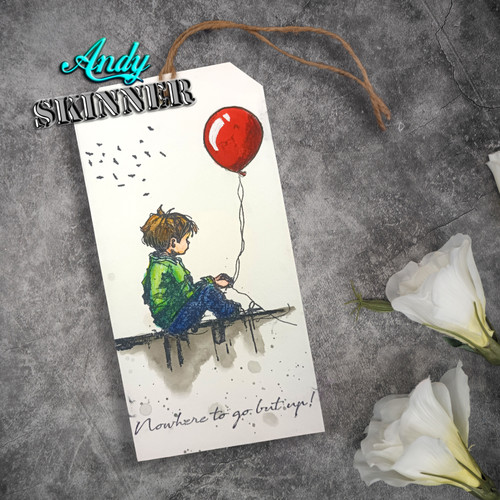 Creative Expressions 3.5"X5.25" Rubber Stamp By Andy Skinner-Nowhere To Go But Up! 5A0028Q8-1GBRP