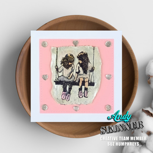 Creative Expressions 3.5"X5.25" Rubber Stamp By Andy Skinner-Friends Forever 5A0028QB-1GBRQ