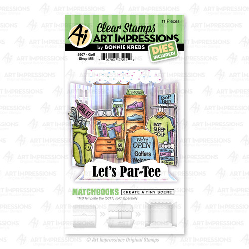 Art Impressions Matchbooks Stamp & Die Set-Golf Shop - 5A002988-1GCLS - 799793272212