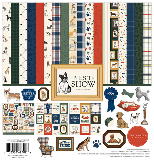 Carta Bella Collection Kit 12"X12"-Best In Show - 5A00294B-1GCD8 - 732388423026