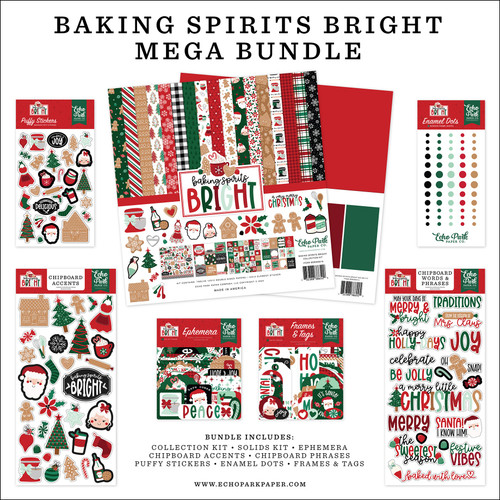 Echo Park Mega Bundle Collection Kit 12"X12"-Baking Spirits Bright - 5A0028YC-1GC3K - 732388390625
