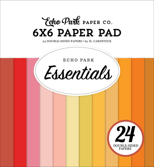 Echo Park Double-Sided Paper Pad 6"X6"-Warm - 5A0028XR-1GC3J - 691835435596