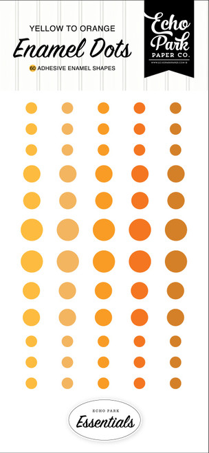 Echo Park Adhesive Enamel Dots-Yellow 5A002901-1GC31 - 691835433493