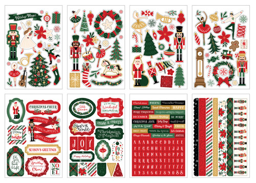 Echo Park Sticker Book-Nutcracker Christmas 5A0028XK-1GC36