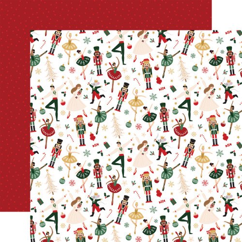 25 Pack Nutcracker Christmas Double-Sided Cardstock 12"X12"-Nutcracker Christmas 5A0028Y9-1GC4S - 732388373321