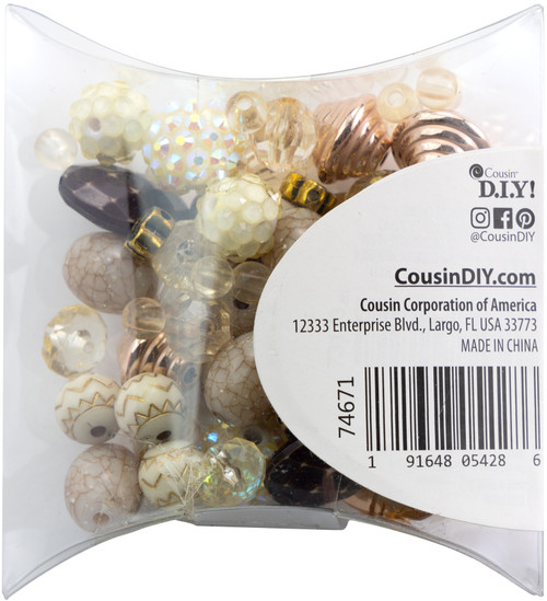 12 Pack CousinDIY Fun Pack Bead Mix-Amber Mix 5A0025R9-1G8HP