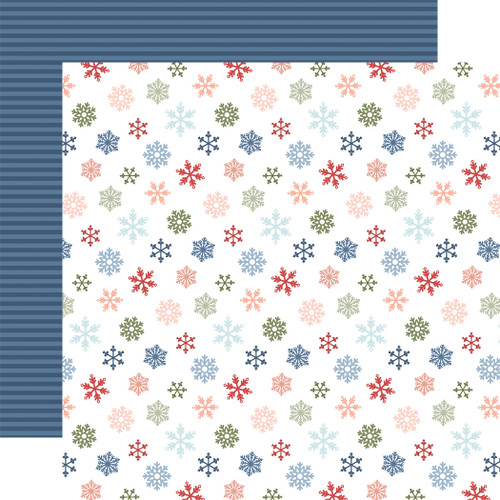 25 Pack Chilling With My Snowmies Double-Sided Cardstock 12"X12"-Colorful Snowflakes 5A00290T-1GC7P - 732388399925