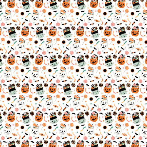 25 Pack Spooktacular Halloween Double-Sided Cardstock 12"X12"-Trick Or Treat 5A0028SN-1GBTR