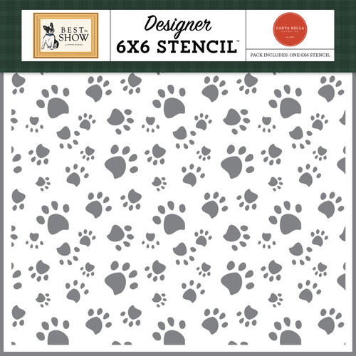 3 Pack Best In Show Stencil 6"X6"-My Dog Prints 5A00295J-1GCJ3 - 732388425020