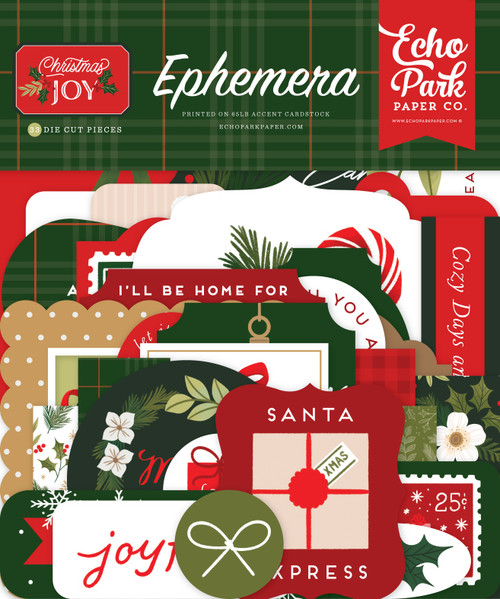 3 Pack Echo Park Ephemera-Icons, Christmas Joy 5A0028Z1-1GC3T - 732388389827