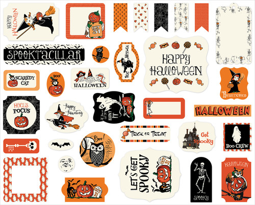 3 Pack Carta Bella Cardstock Ephemera-Icons, Halloween Fun 5A0028R8-1GBY5