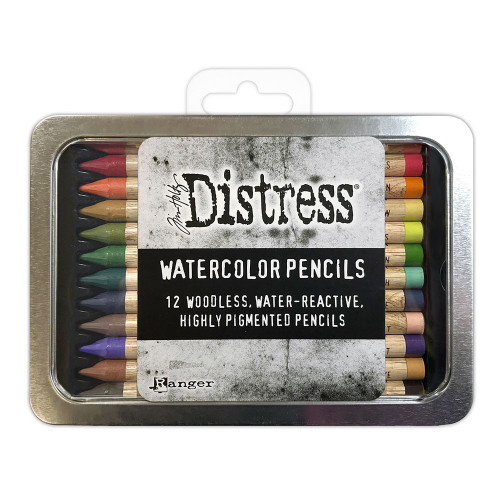 Tim Holtz Distress Watercolor Pencil 12/Pkg-Set 4 TDH83580 - 789541083580