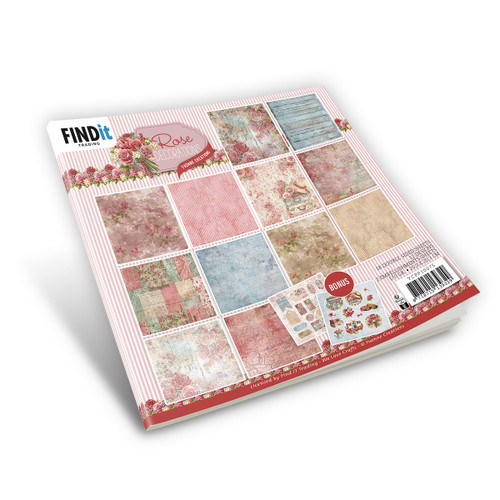 Find It Trading Yvonne Creations Paper Pack 8"X8" 18/Pkg-Design, Rose Decorations 5A0029YK-1GDDJ - 8718715139329