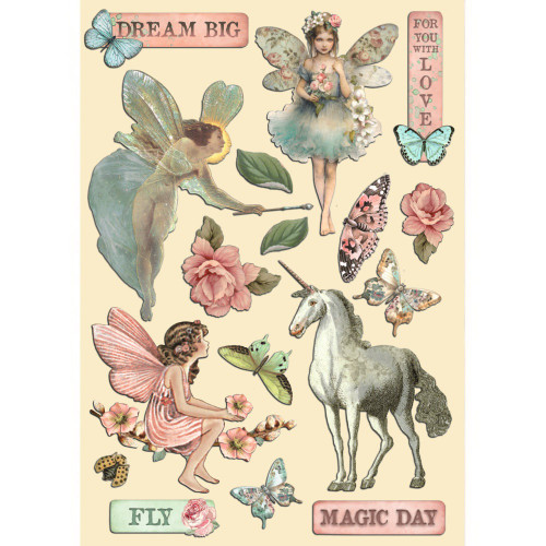 Stamperia Colored Wooden Shapes A5-Wonderland - 5A0027HW-1G9TP