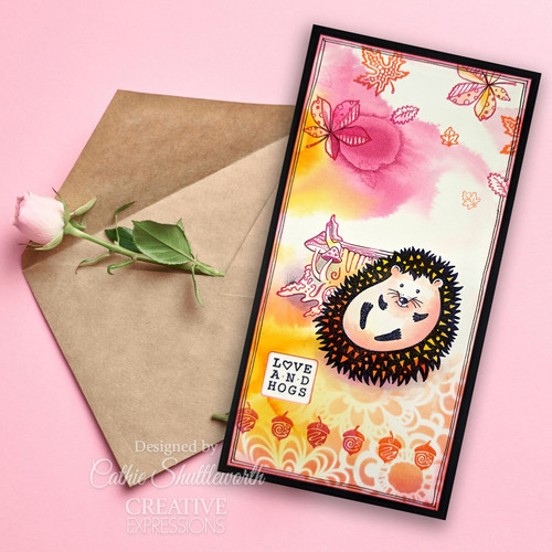 Creative Expressions Designs By Dora Clear Stamp Set 6"X8"-Hedgehugs - 5A00283S-1GB5S