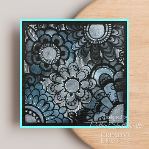 Creative Expressions Designs By Dora Stencil 6"X6"-Flower 5A00283P-1GB5T