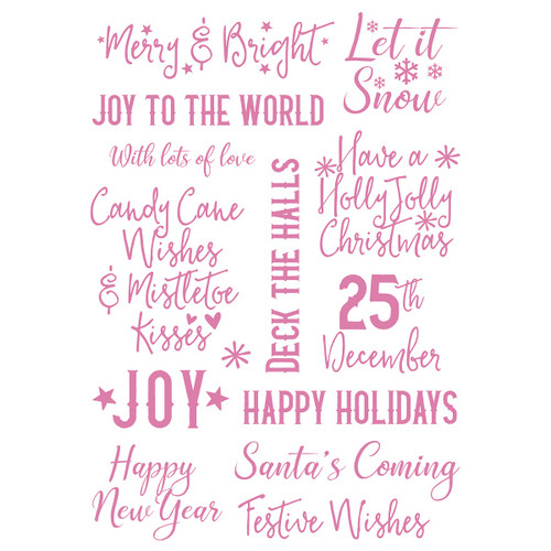 Tonic Studios Stamp Set-A Candy Cane Christmas Sentiment - 5A00227K-1G4W2