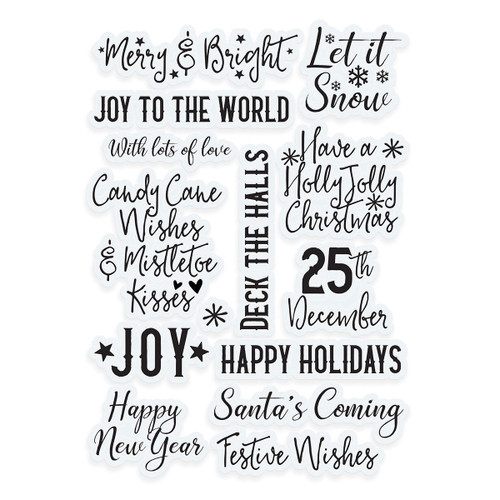 Tonic Studios Stamp Set-A Candy Cane Christmas Sentiment - 5A00227K-1G4W2 Tonic Studios Stamp Set-A Candy Cane Christmas Sentiment - 5A00227K-1G4W2