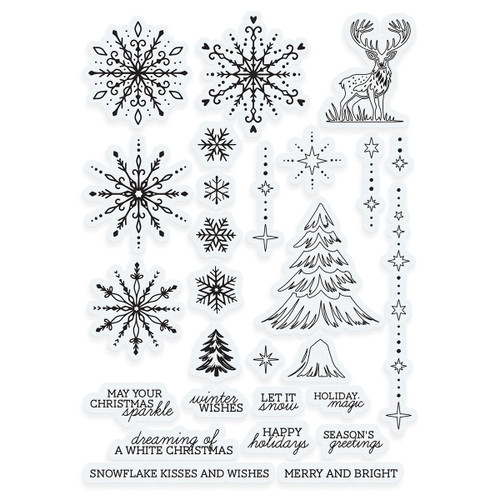 Tonic Studios Stamp Set-Winter's Veil - 5A00227P-1G4W6 Tonic Studios Stamp Set-Winter's Veil - 5A00227P-1G4W6