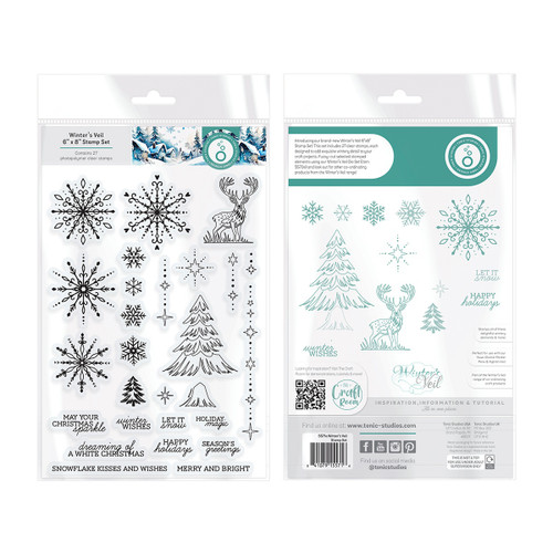 Tonic Studios Stamp Set-Winter's Veil - 5A00227P-1G4W6 Tonic Studios Stamp Set-Winter's Veil - 5A00227P-1G4W6