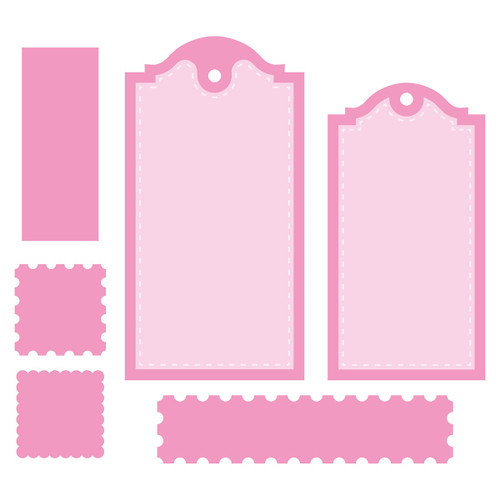 Tonic Studios Die Set-Tags & Stamps - 5A002279-1G4VT