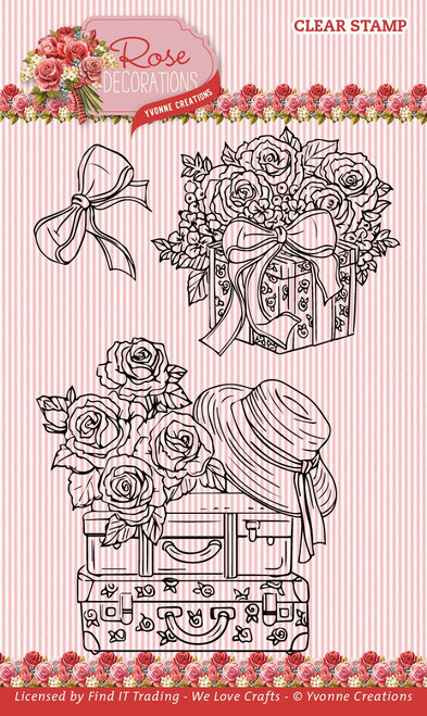 2 Pack Find It Trading Yvonne Creations Clear Stamps-Transporter, Rose Decorations 5A0029YJ-1GDDH - 8718715139305