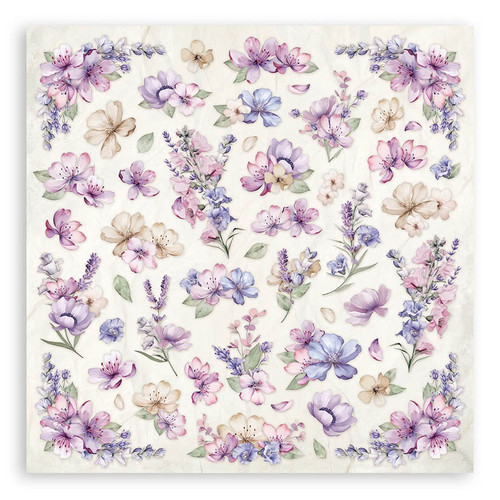 Stamperia Double-Sided Paper Pad 8"X8" 10/Pkg-Lavender, 10 Designs/1 Each - 5A0027HQ-1G9TR