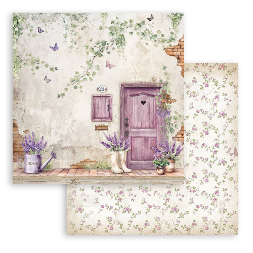 Stamperia Double-Sided Paper Pad 8"X8" 10/Pkg-Lavender, 10 Designs/1 Each - 5A0027HQ-1G9TR