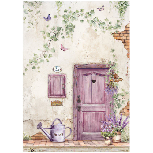 6 Pack - Stamperia Rice Paper Sheet A4-Lavender Door - 5A0027HX-1G9T3 - 5993110035060