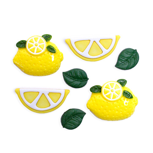 6 Pack Dress It Up Embellishments-Lemons DIUBTN-1G5LQ