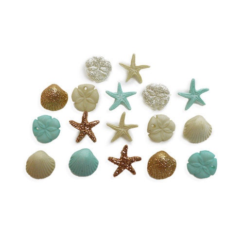 Dress It Up Embellishments-Tiny Seashells DIUBTN-1G5KZ