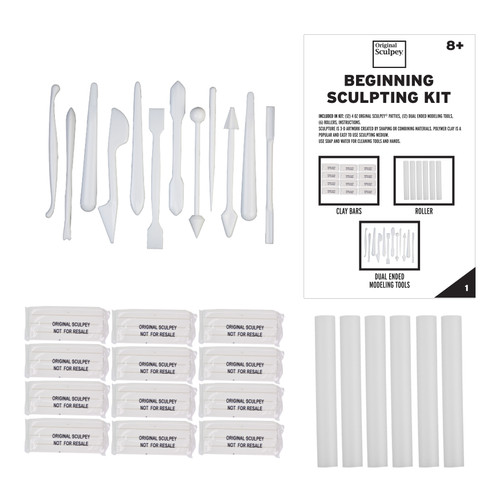 Sculpey Original Beginning Sculpting Kit-Clay and Tools - 5A0023F5-1G6FS - 715891312216