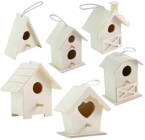 Ready To Finish Wood Birdhouse Assortment-Assortment 3 5A00232T-1G660 - 726465507884