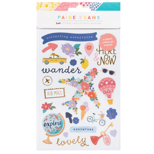 3 Pack - Paige Evans Adventurous Sticker Book-8 Sheets - A5002623-G18TJ - 765468088051