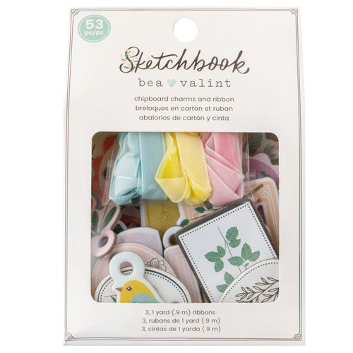 2 Pack - Bea Valint Sketchbook Charmers-53 Pieces - A500264Q-G190K - 765468029962