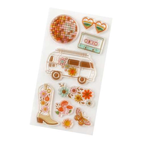 3 Pack - Jen Hadfield Groovy Darlin' Acrylic Stamp Set-9/Pkg - A5002645-G18ZG 3 Pack - Jen Hadfield Groovy Darlin' Acrylic Stamp Set-9/Pkg - A5002645-G18ZG