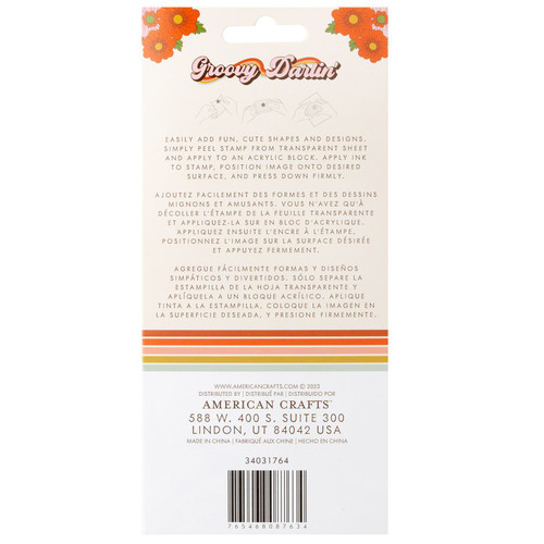 3 Pack - Jen Hadfield Groovy Darlin' Acrylic Stamp Set-9/Pkg - A5002645-G18ZG 3 Pack - Jen Hadfield Groovy Darlin' Acrylic Stamp Set-9/Pkg - A5002645-G18ZG