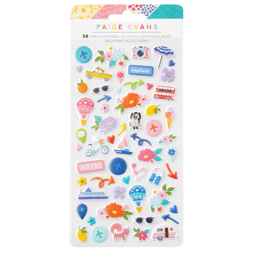 Paige Evans Adventurous Puffy Stickers-Icons - A500261S-G18T0 - 765468088075